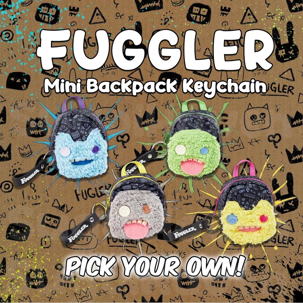 Fuggler Mini Monster Backpack Keychain - Picture 2 of 2